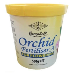 Yellow Orchid A Fertiliser -Outdoor Garden Shop Campbells Yellow Orchid A Fertiliser 11 13 16 500g 08583.1649645181