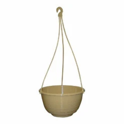 Grecian Hanging Basket Complete -Outdoor Garden Shop Grecian Hanging Basket Complete 250mm Beige 26403.1649645105